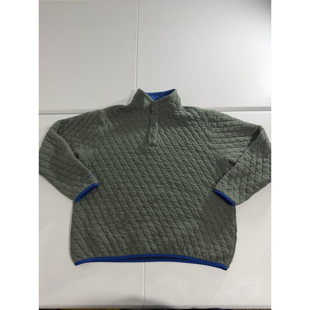 Orvis Battenkill Quilted Quarter Button Sweater M… - image 1